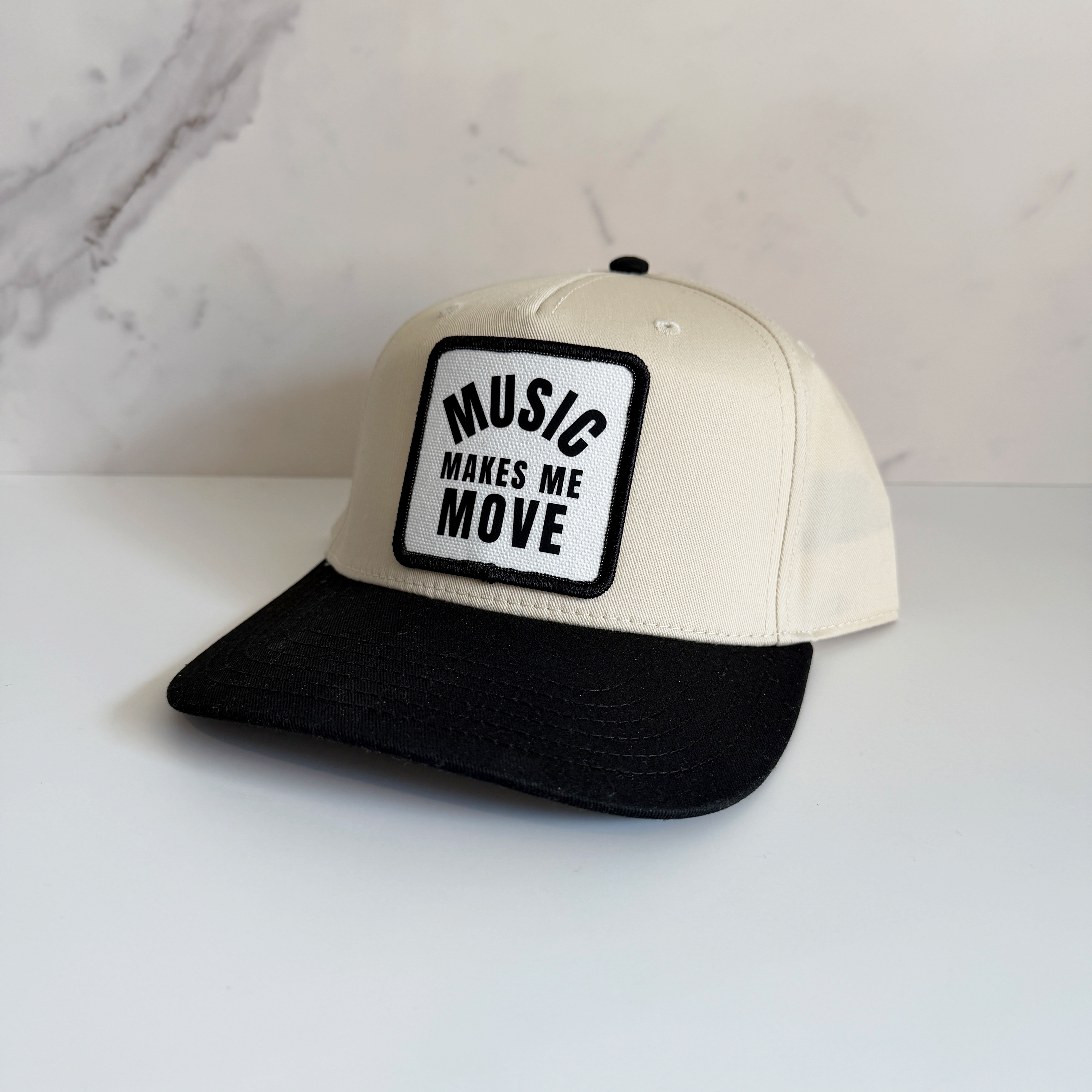 Music Makes Me Move Vintage Snapback Hat