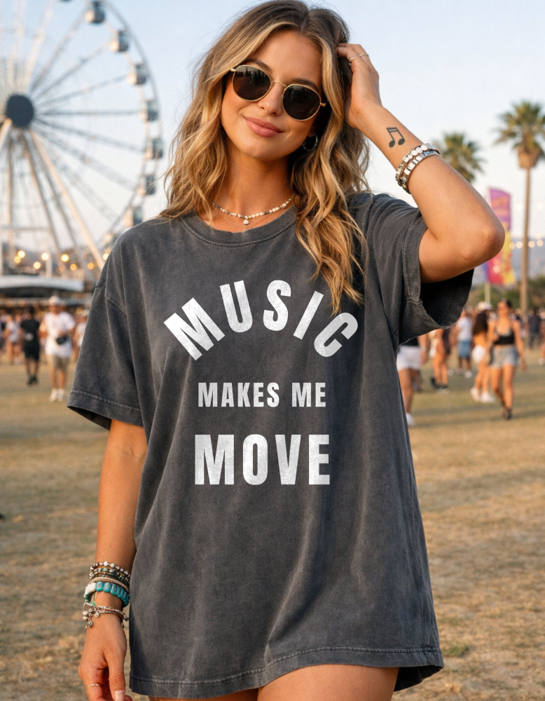 Music Makes Me Move Tee