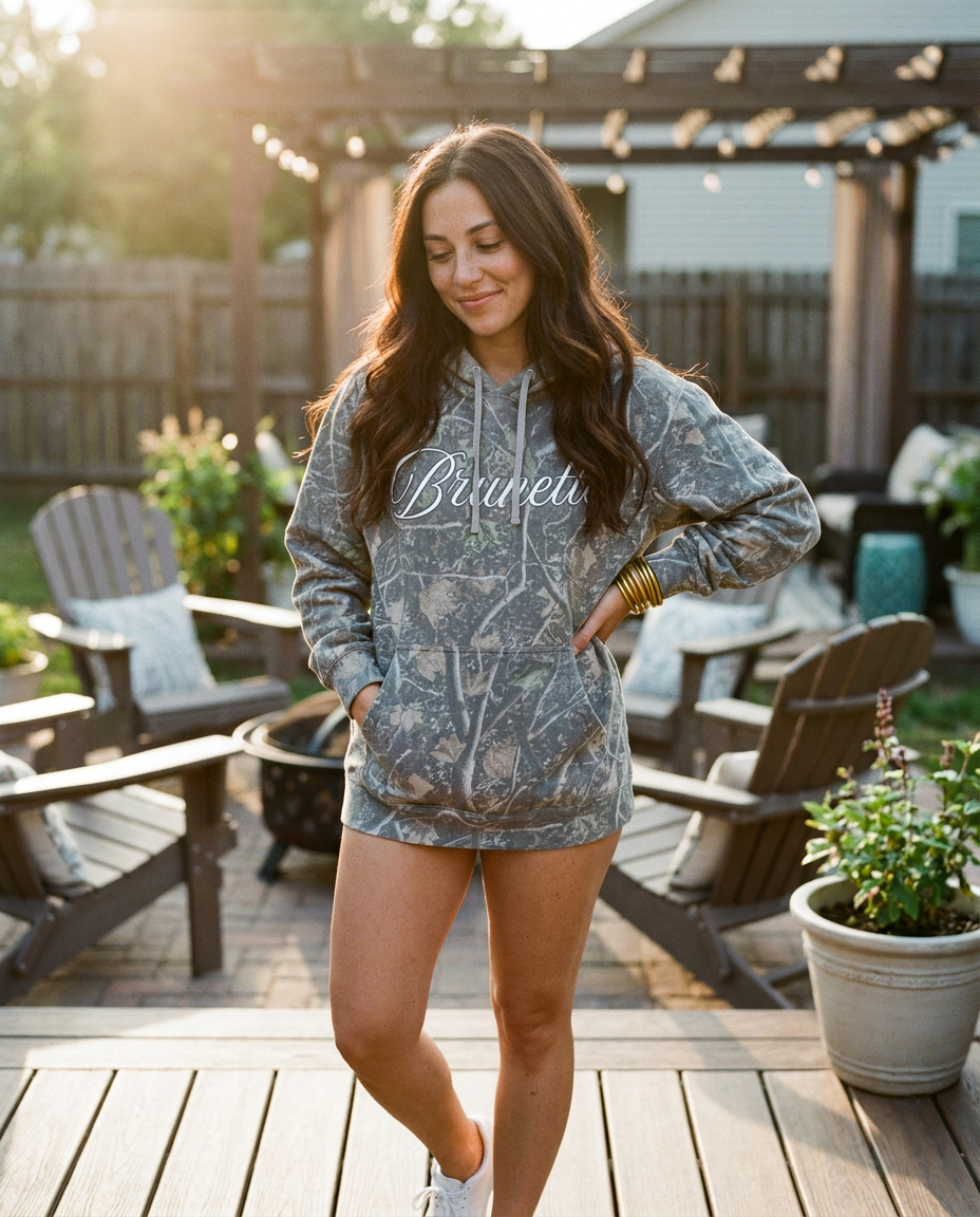 Brunette Deadwood Camo Hoodie